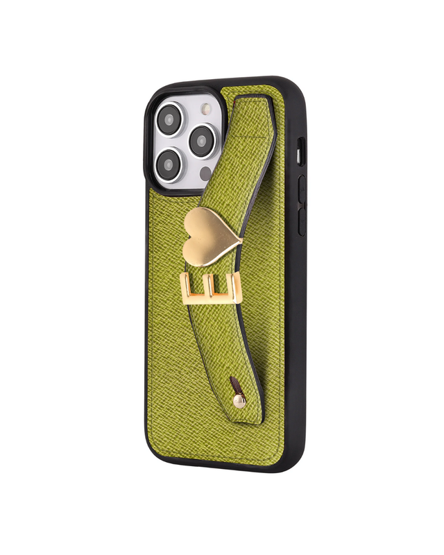 Harfli Bakır Monaco Deri iPhone Kılıf