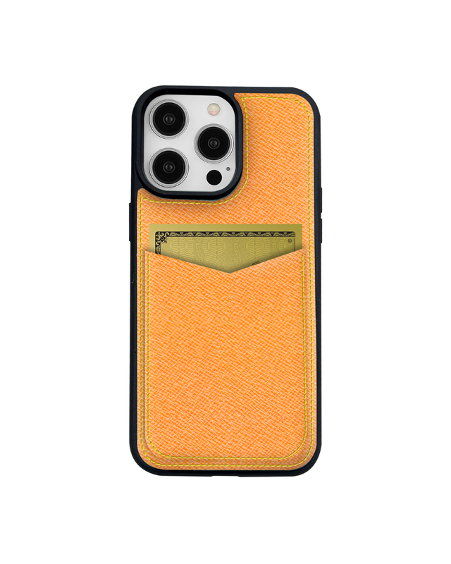 V Kartlık Kayısı Monaco Deri iPhone Kılıf