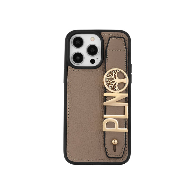 Harfli Vizon Deri iPhone Kılıf