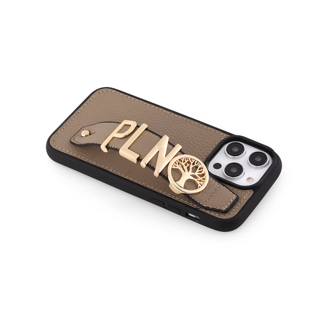 Harfli Vizon Deri iPhone Kılıf