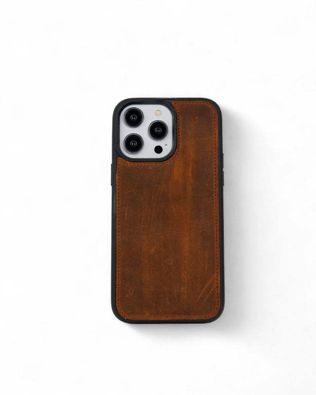 Kişiselleştirilir Taba Deri iPhone Kılıf