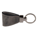 Gri Deri Anahtarlık