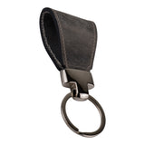 Gri Deri Anahtarlık