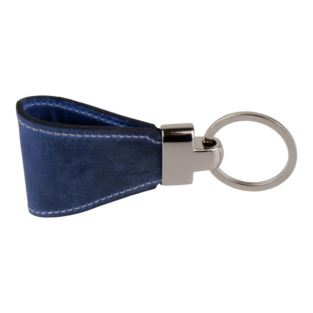 Lacivert Deri Anahtarlık