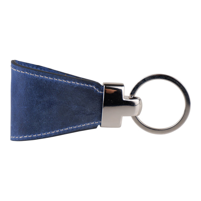 Lacivert Deri Anahtarlık