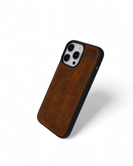 Kişiselleştirilir  Taba Deri iPhone Kılıf