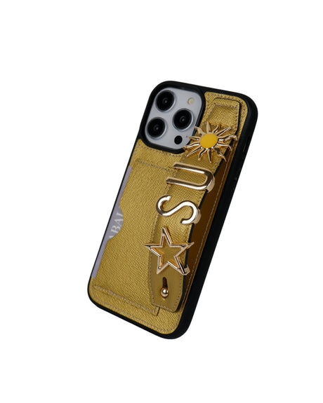 Kartlık Harfli Bakır Deri iPhone Kılıf