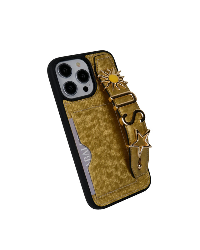 Kartlık Harfli Bakır Deri iPhone Kılıf