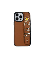 Harfli Taba Deri iPhone Kılıf